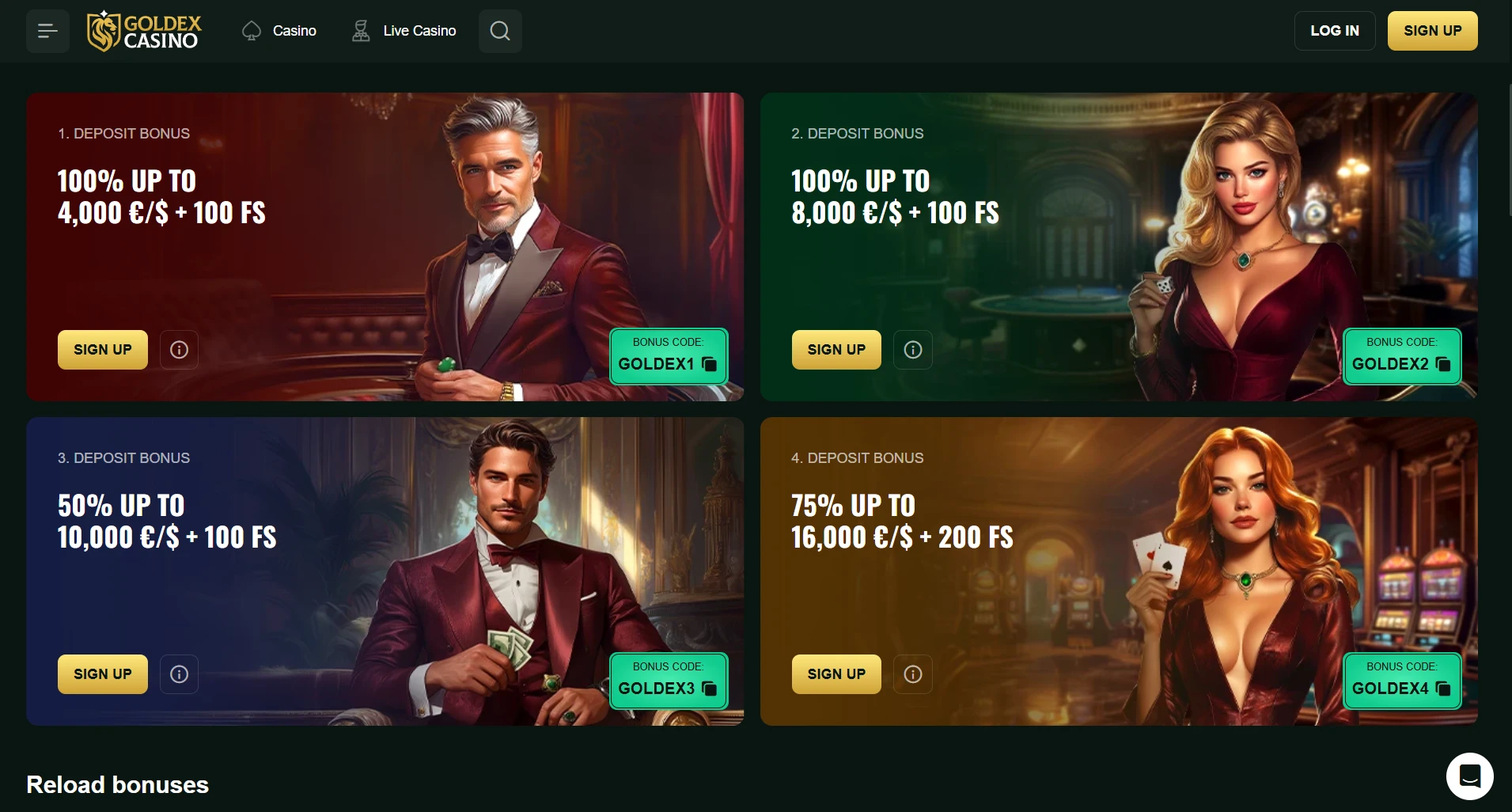goldex-casino-bonuses